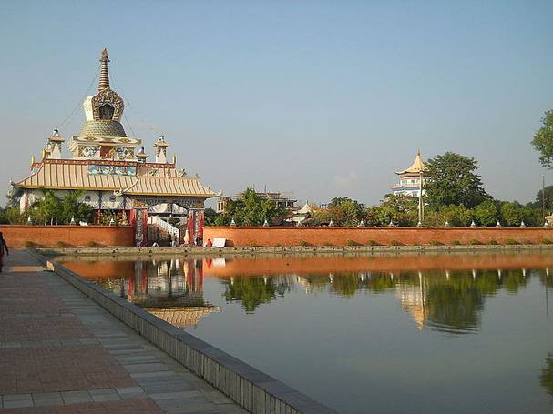 Một bảo tháp ở Lâm Tỳ Ni (Ảnh: Prakash Adhikary)